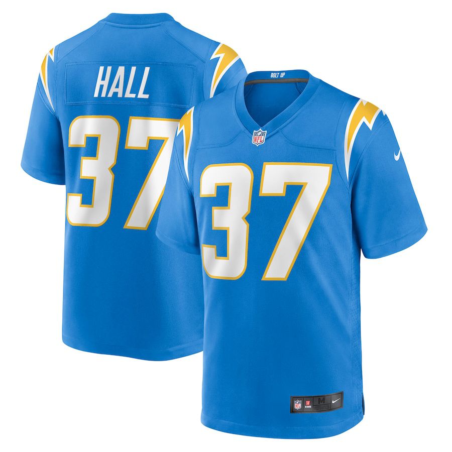 Men Los Angeles Chargers #37 Kemon Hall Nike Powder Blue Game NFL Jersey